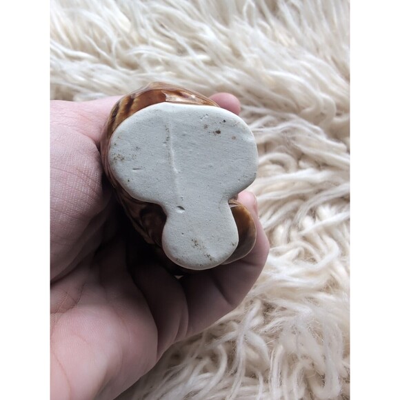 Vintage Mini 2" Elephant Toothpick/Match Holder Brown Ceramic - Picture 6 of 8